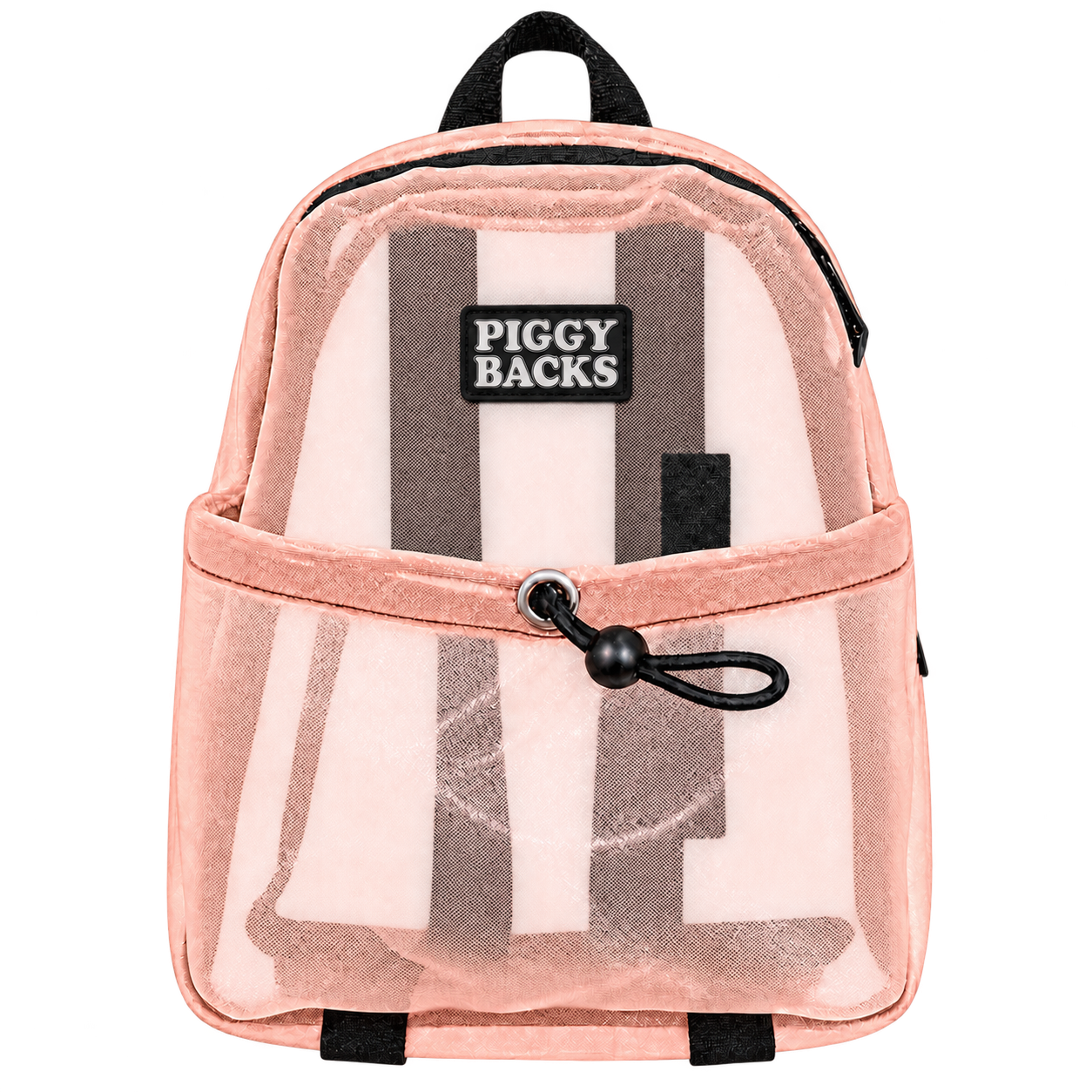 Peach Encore Pack with see-through mesh and Piggy Backs patch