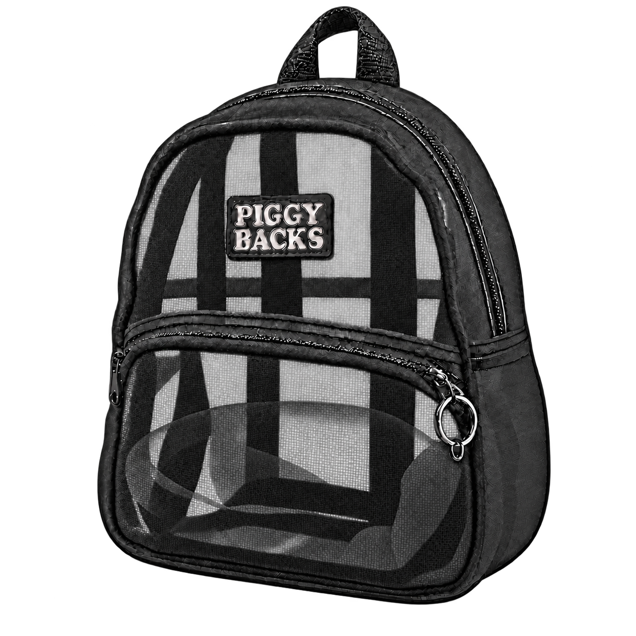 Black Main Event backpack with see-through mesh